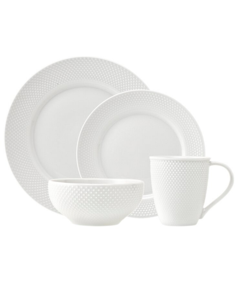 Pique 16 Piece Dinnerware Set