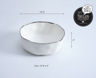 Large White Porcelain Bowl