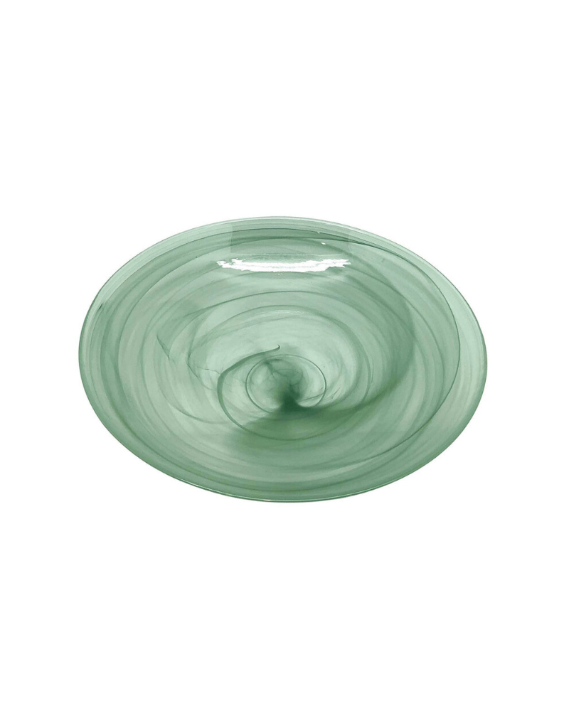 Green Alabaster Serving Bowl