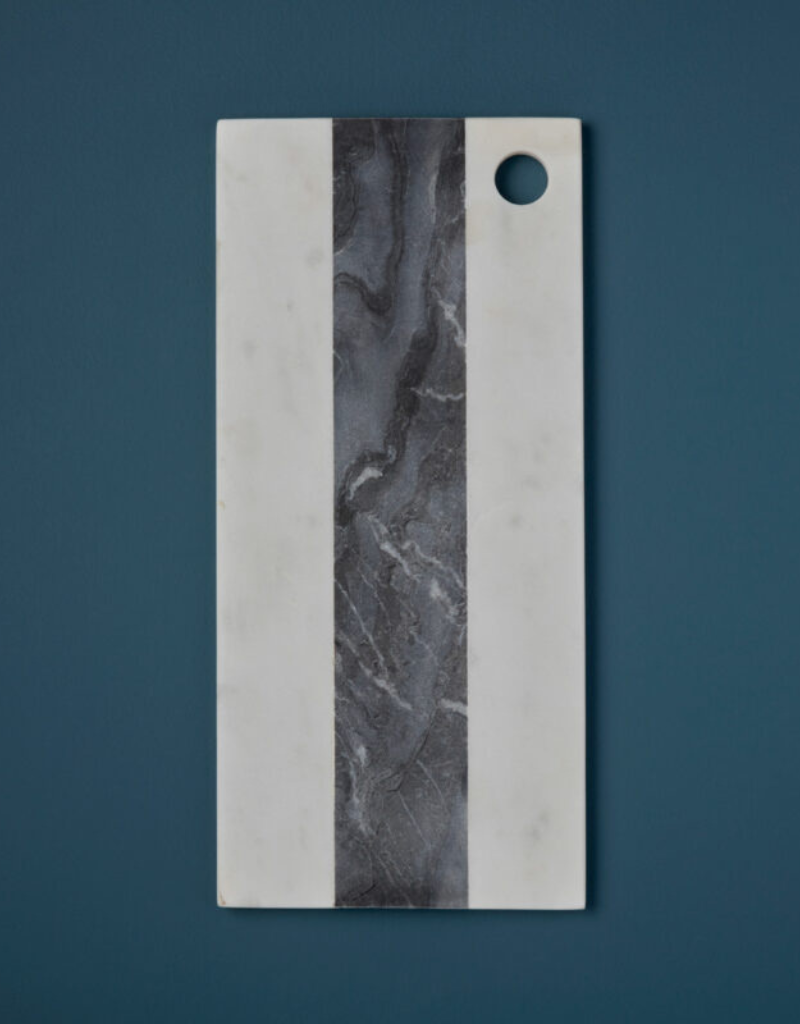 White & Gray Rectangular Marble Board