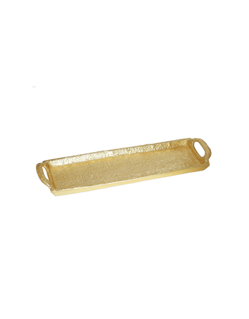 Textured Gold Oblong Tray