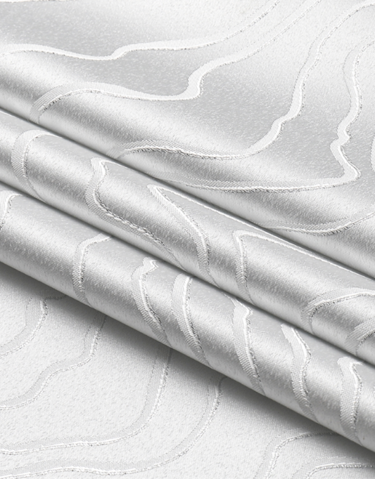 Jacquard Silver Ripple Tablecloth #1348