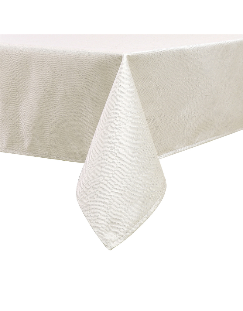 Jacquard Tablecloth Desert White Gold #1336