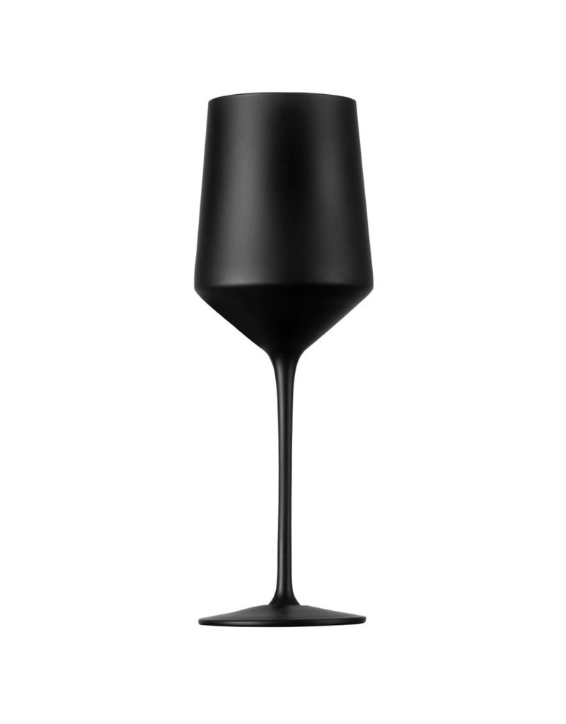 Matte Black Wine Glass Set