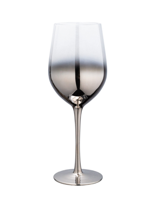 Silver Ombre Wine Glass Set