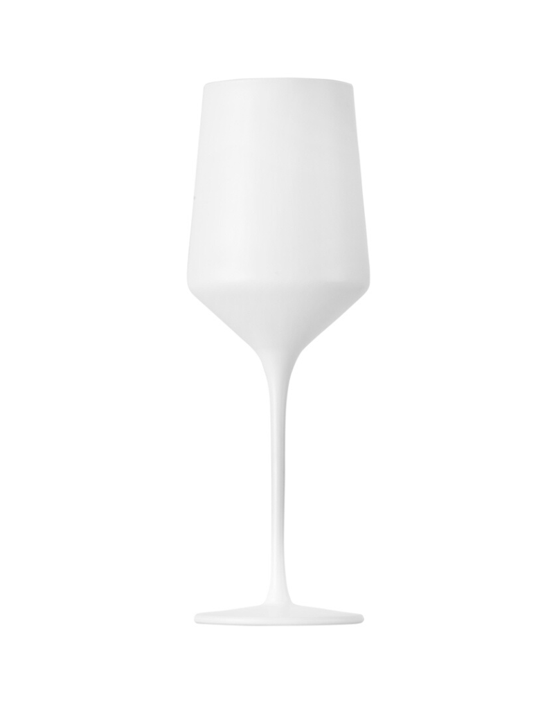 Matte White Wine Glass Set