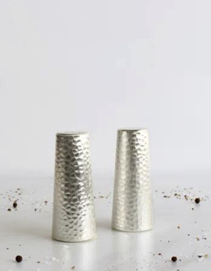 Hammered Salt & Pepper Shaker Set
