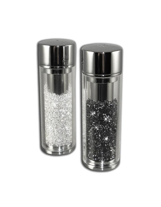 Crystal Filled Salt & Pepper Shakers