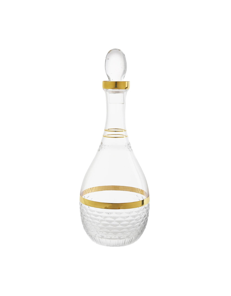 Crystal Gold Glass Decanter