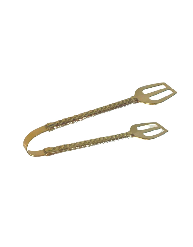 Twisted Serving Tongs Gold