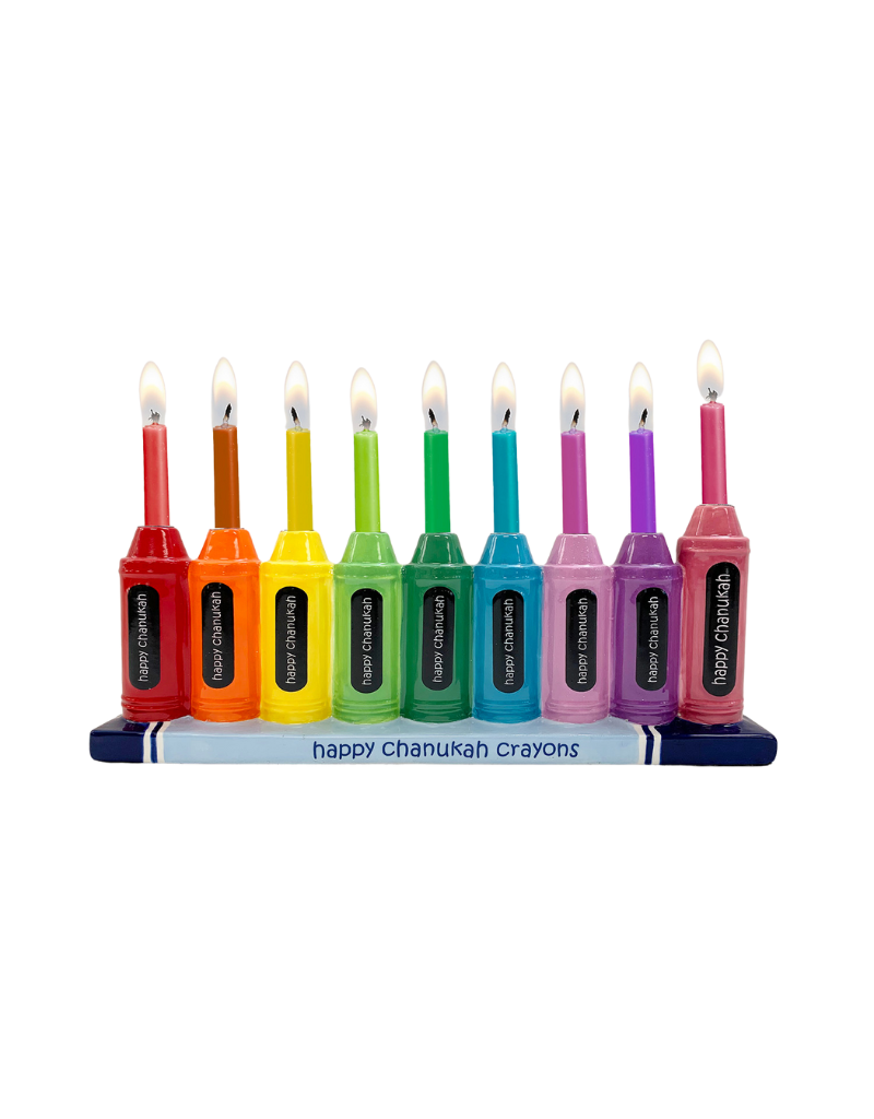 Children's Crayon Menorah