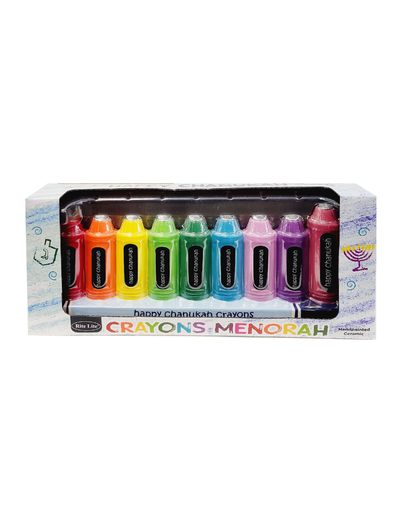 Children's Crayon Menorah