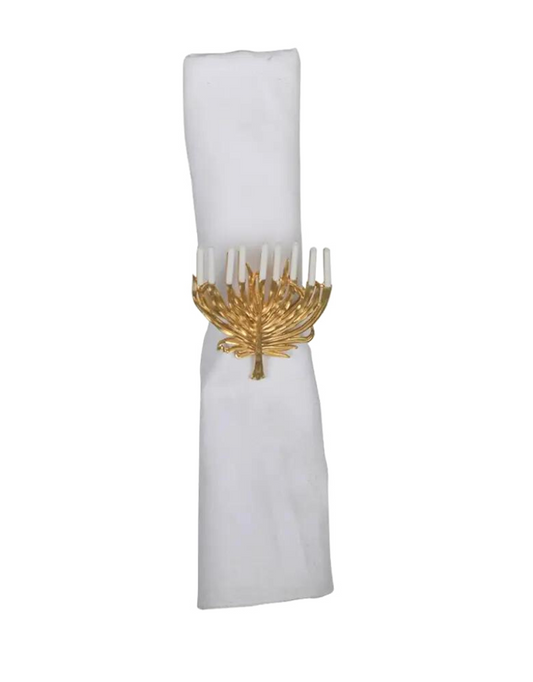 Menorah Napkin Ring Set