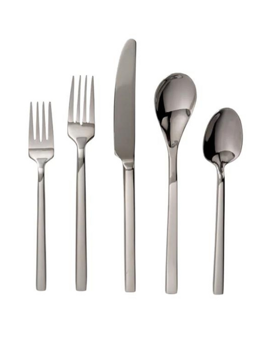 Vikko Crown Sapphire Mirror Flatware 20 Piece Set