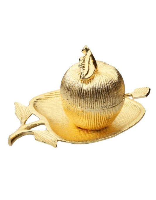 Golden Apple Honey Dish