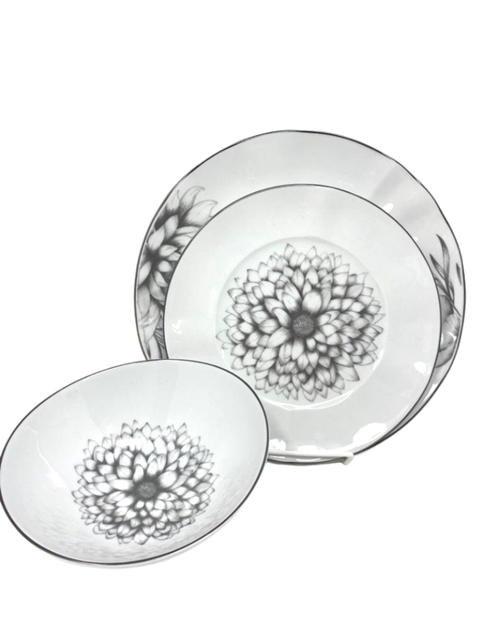 Dahlia 3 Piece Place Setting