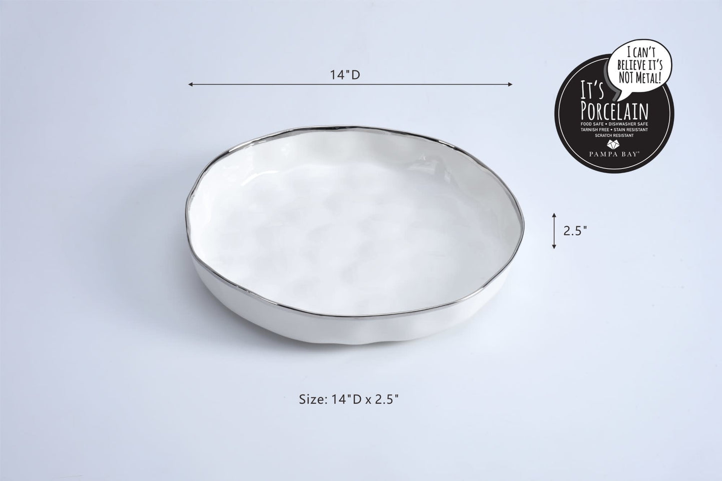 Extra Large Round Porcelain Platter