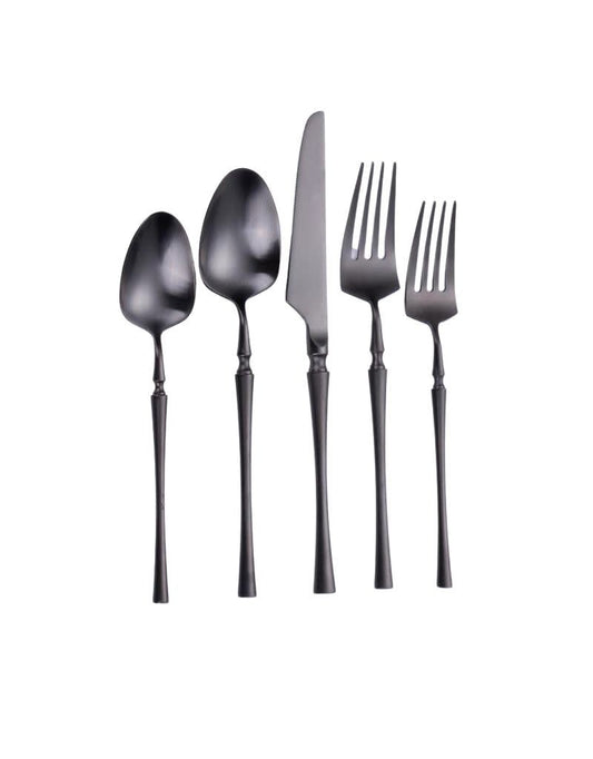 Irene Black Flatware 20 Piece Set