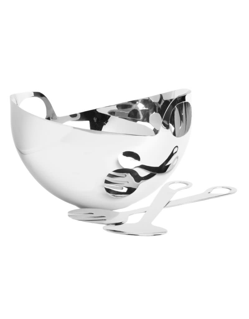 Modern Stainless Steel Bowl With Servers