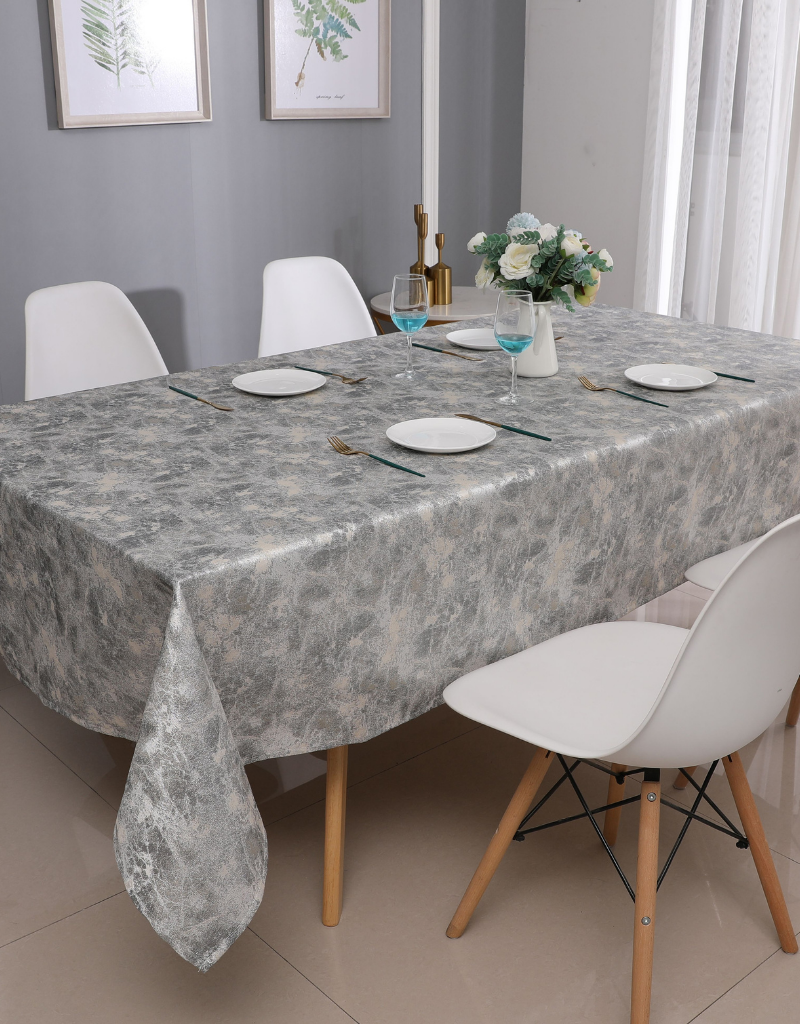 Jacquard Tablecloth Silver Luster #1226