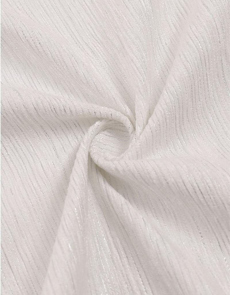 Jacquard Tablecloth Textured White #1236