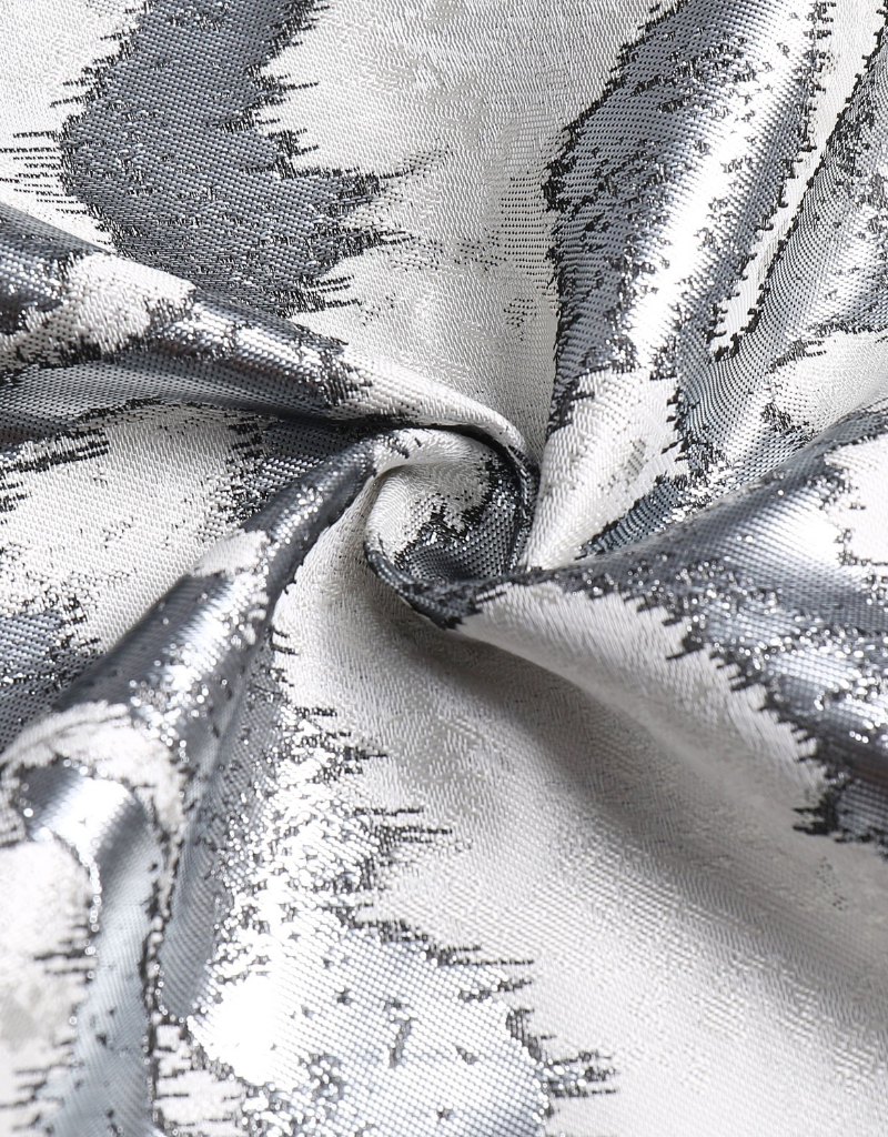 Jacquard Tablecloth White & Silver TC1315