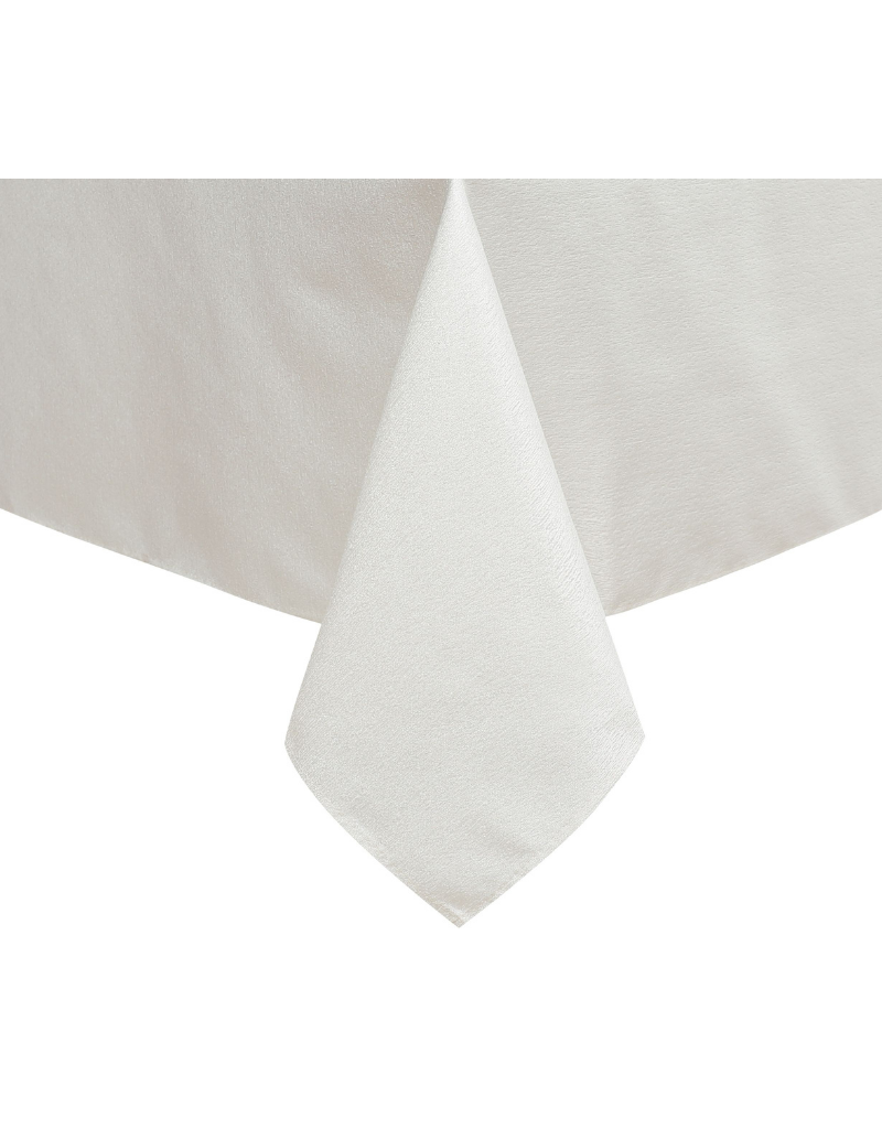 Jacquard White Silver Tablecloth #1326