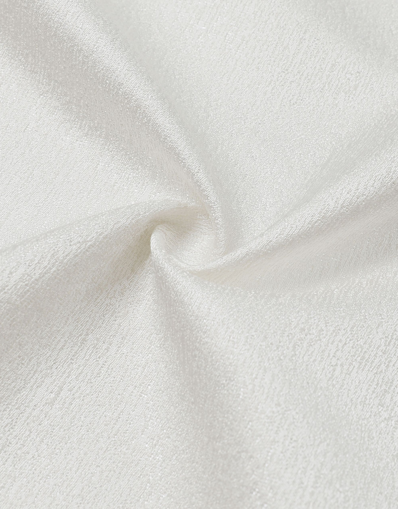 Jacquard White Silver Tablecloth #1326