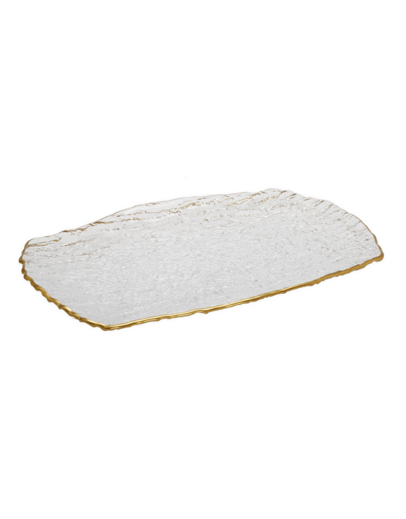 Crushed Glass Oblong Tray