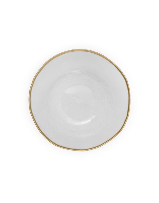 Gold Trim Salad Plate Set