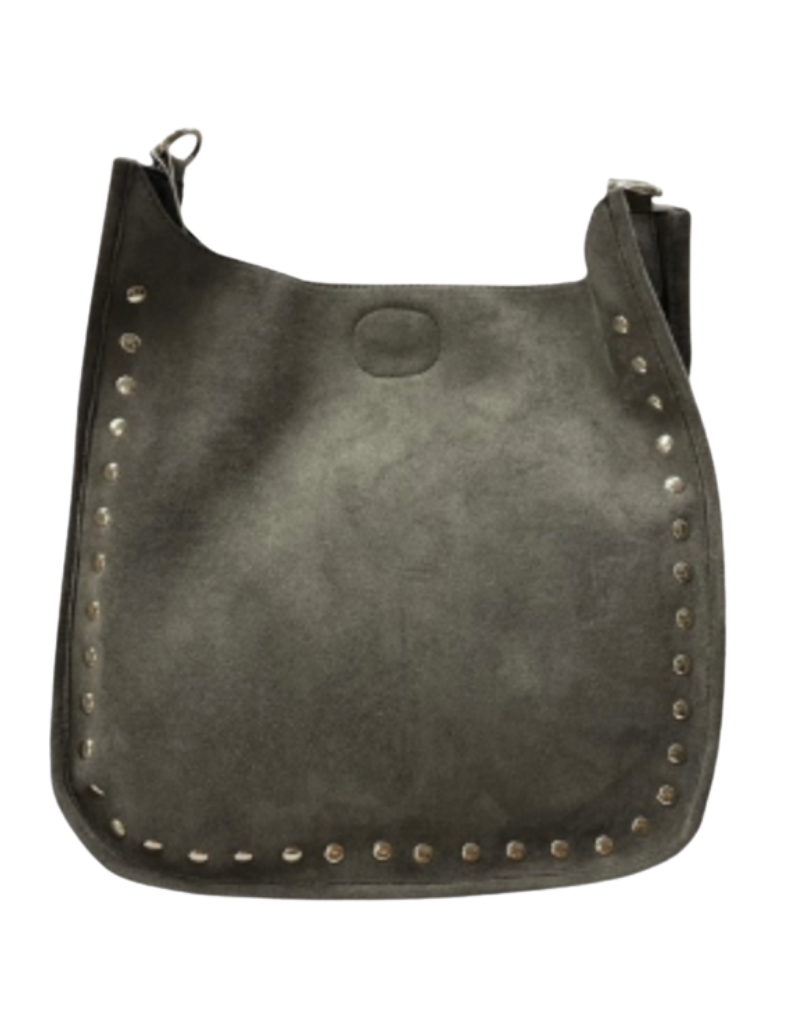 Faux Suede Studded Messenger Bags (Options)