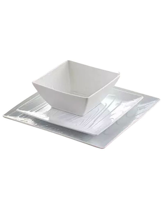 Woodgrain 16 Piece Dinnerware Set